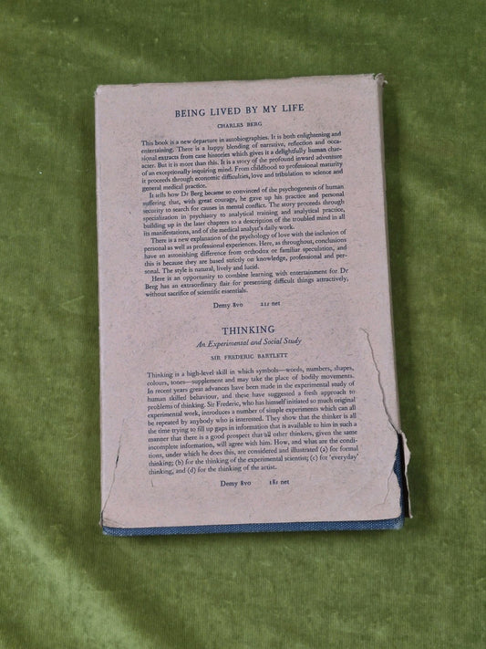 Humanistic Psychology - John Cohen , George Allen & Unwin 1958 1st HB DJ1