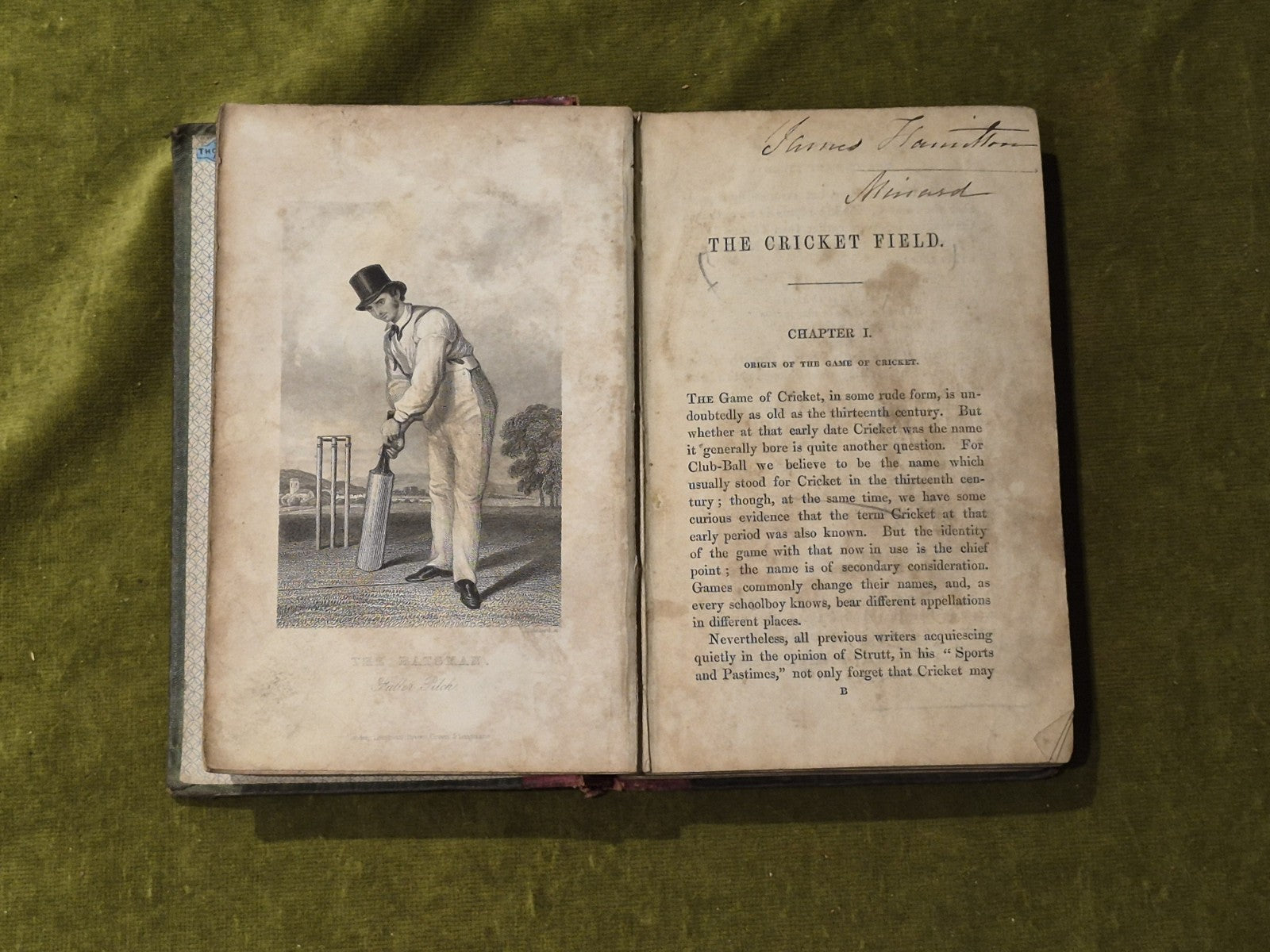The Cricket Field or the History and Science of Cricket - James Pycroft 1951 1st4
