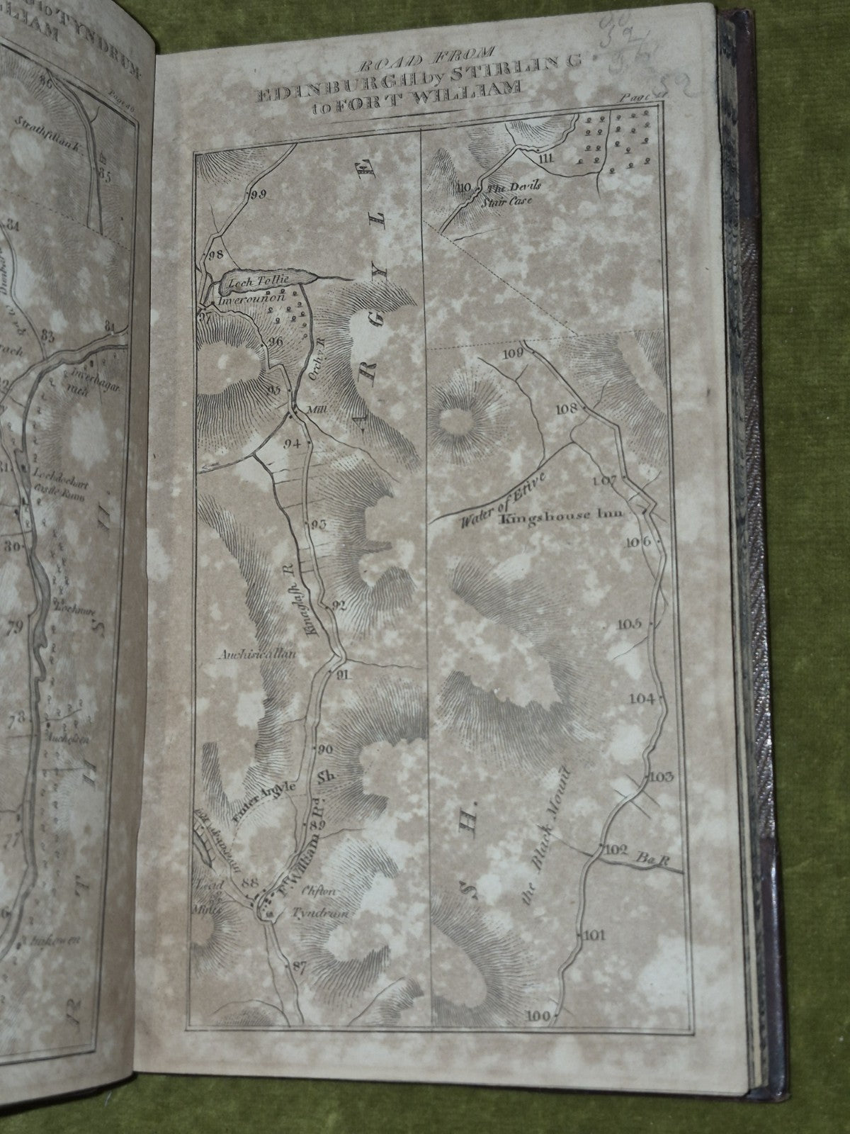 1792 Taylor & Skinner's Survey of the Roads of Scotland Pocket Edition8