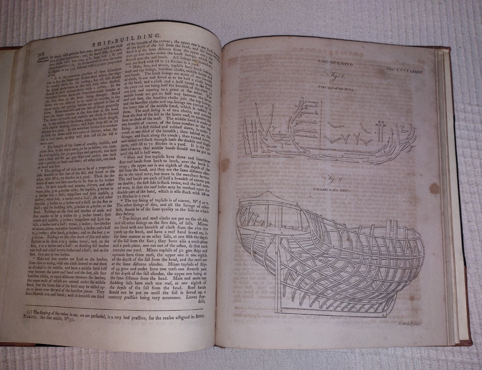 Ship building and Seamanship extract from Cooke's New Royal Encyclopaedia 1791 9