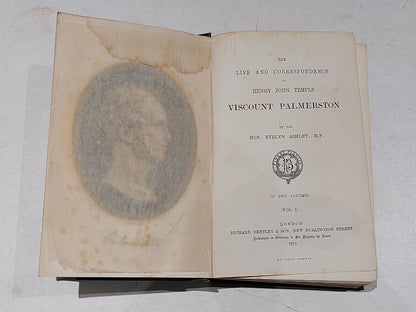 Life of Lord Palmerston (vol. 1) By Evelyn Ashley (1879) Hb Book3
