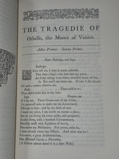 Plays of William Shakespeare Paterson Text of the First Folio c. 1880 Incomplete11