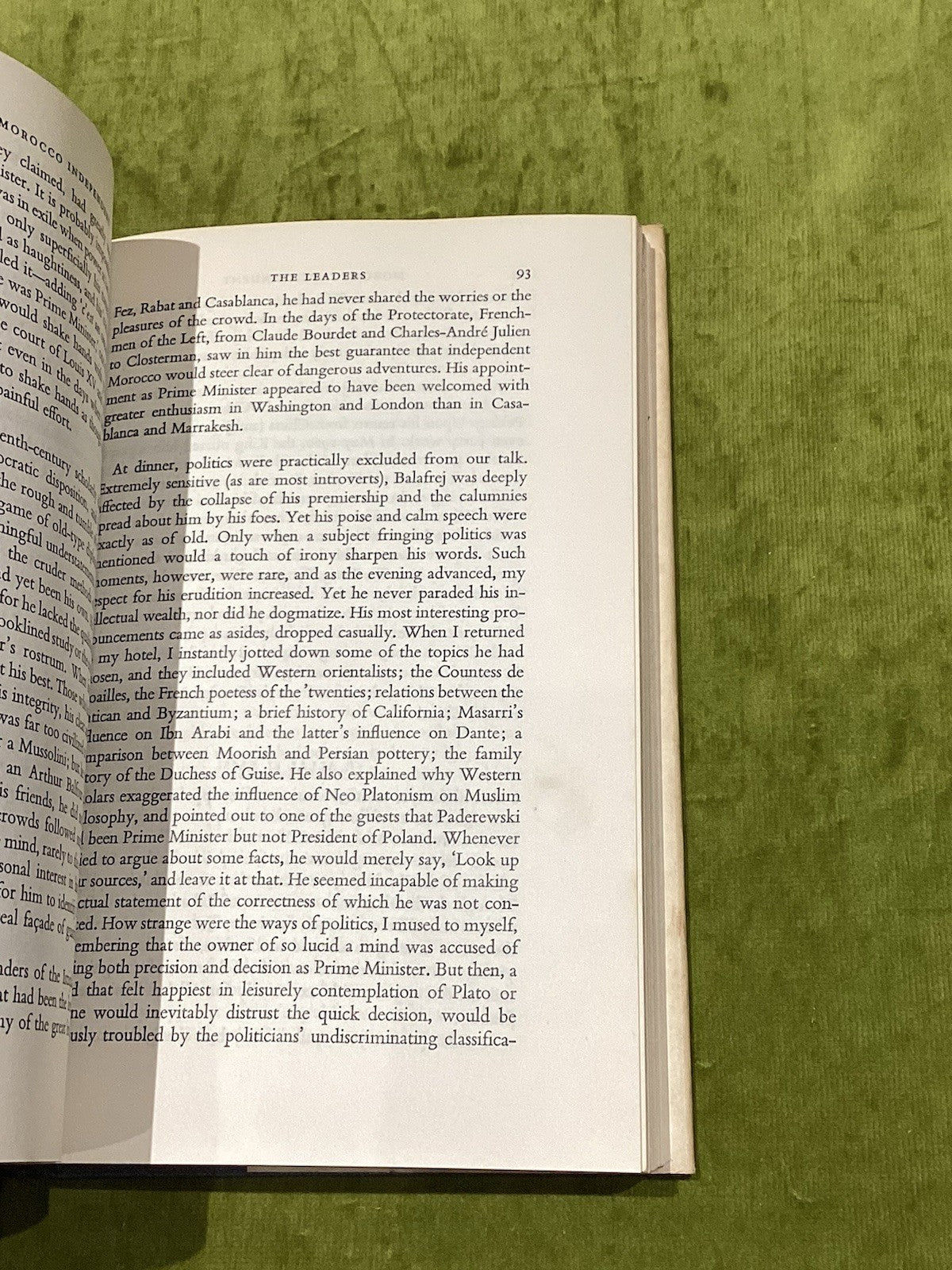 Morocco Independent Under Mohammed The Fifth  Rom Landau (1961) 1st Ed Hb Dj7