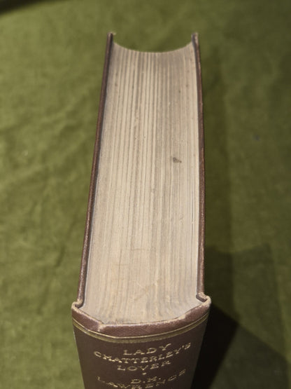 Lady Chatterley's Lover 1932 Second Printing British Authorized British Edition1
