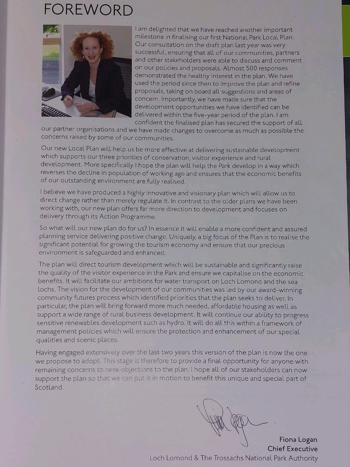 Loch Lomond And The Trossachs National Park Finalised Draft & Adopted Local Plan7