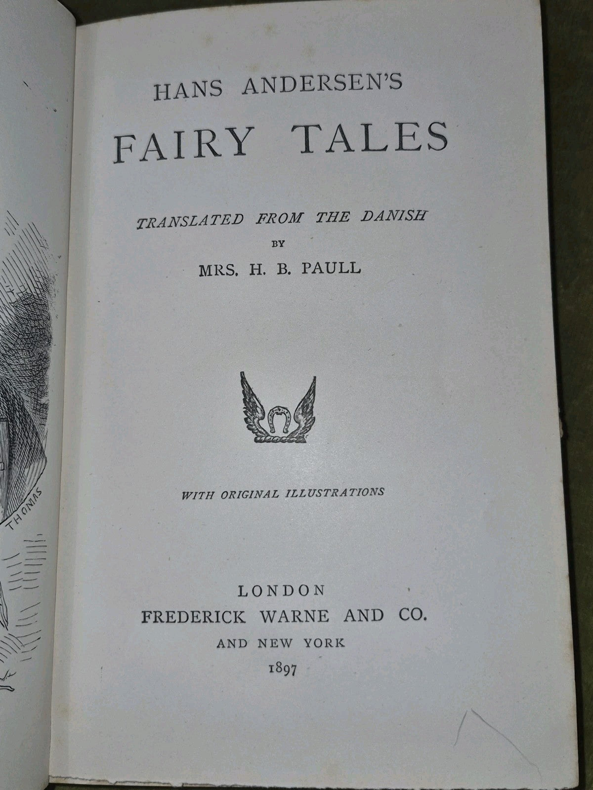 Andersen's Fairy Tales Paull 1897 Frederick Warne and Co Illustrated5