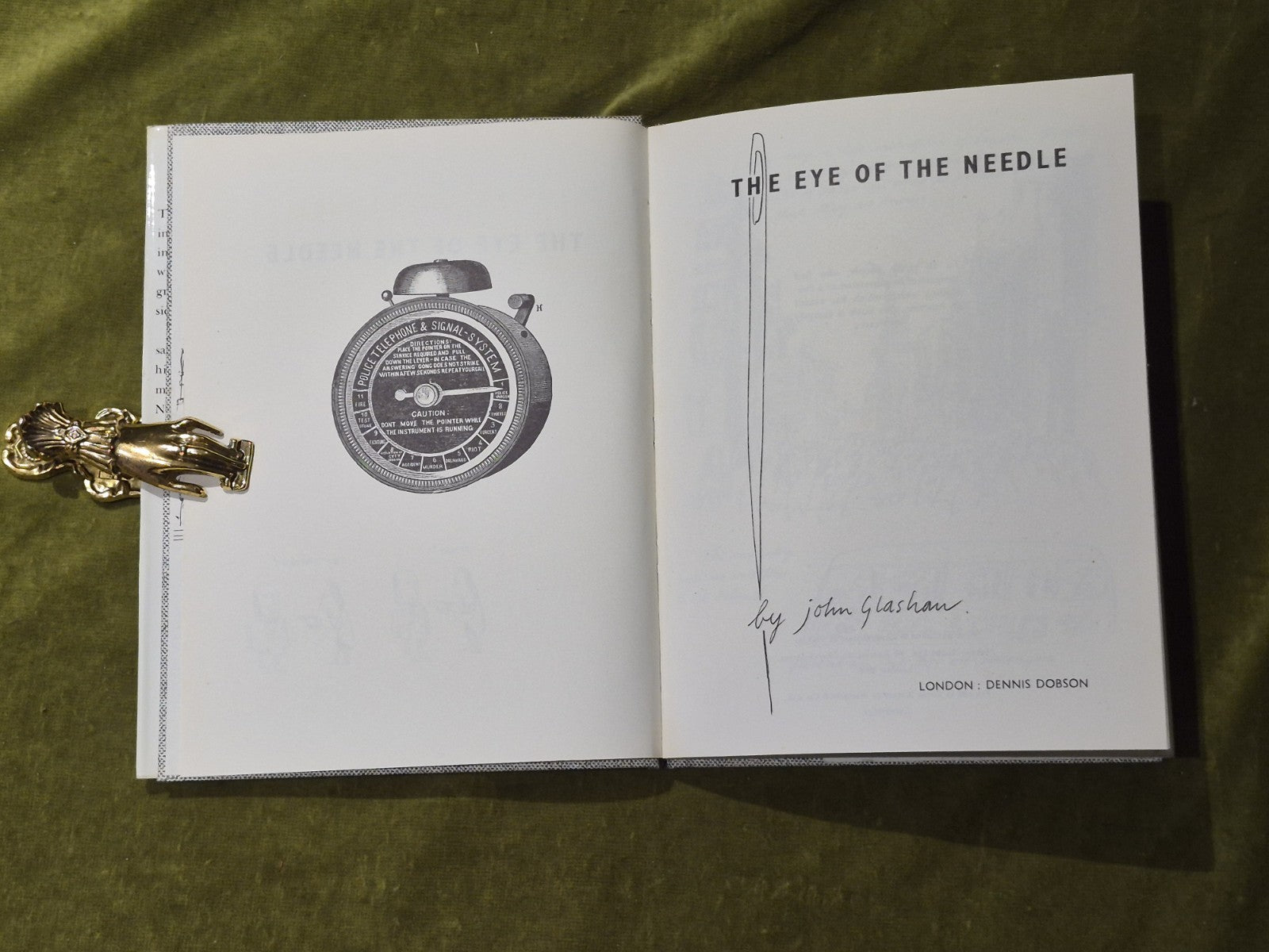 The Eye of the Needle by John Glashan 1st Edition 1961 Hardback with Dust Jacket4