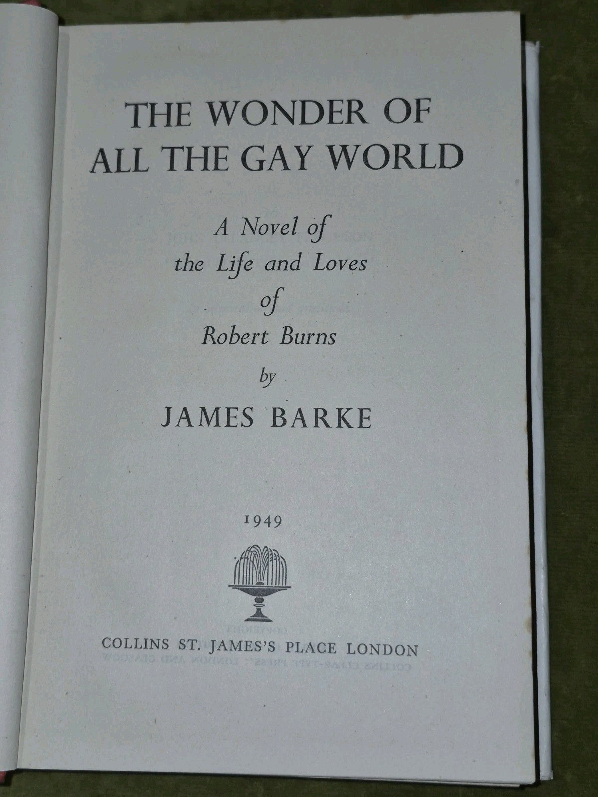 James Barke Robert Burns The Wind that Shakes the Barley First Editions Job Lot16