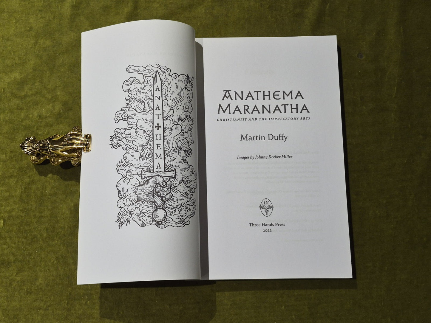 Anathema Maranatha - Martin Duffy , Three Hands Press 2022 1st PB4