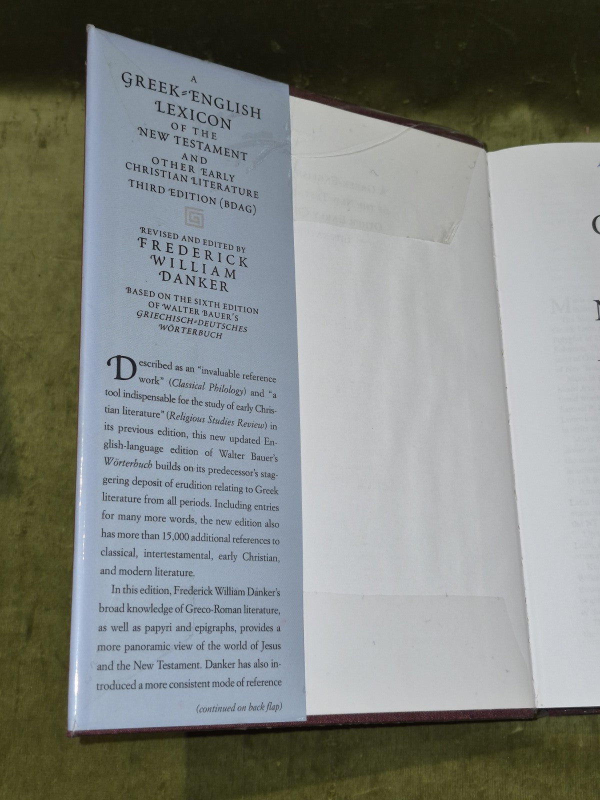 Greek-English Lexicon of New Testament & Other.. Frederick Danker 3rd Ed. (2000)4