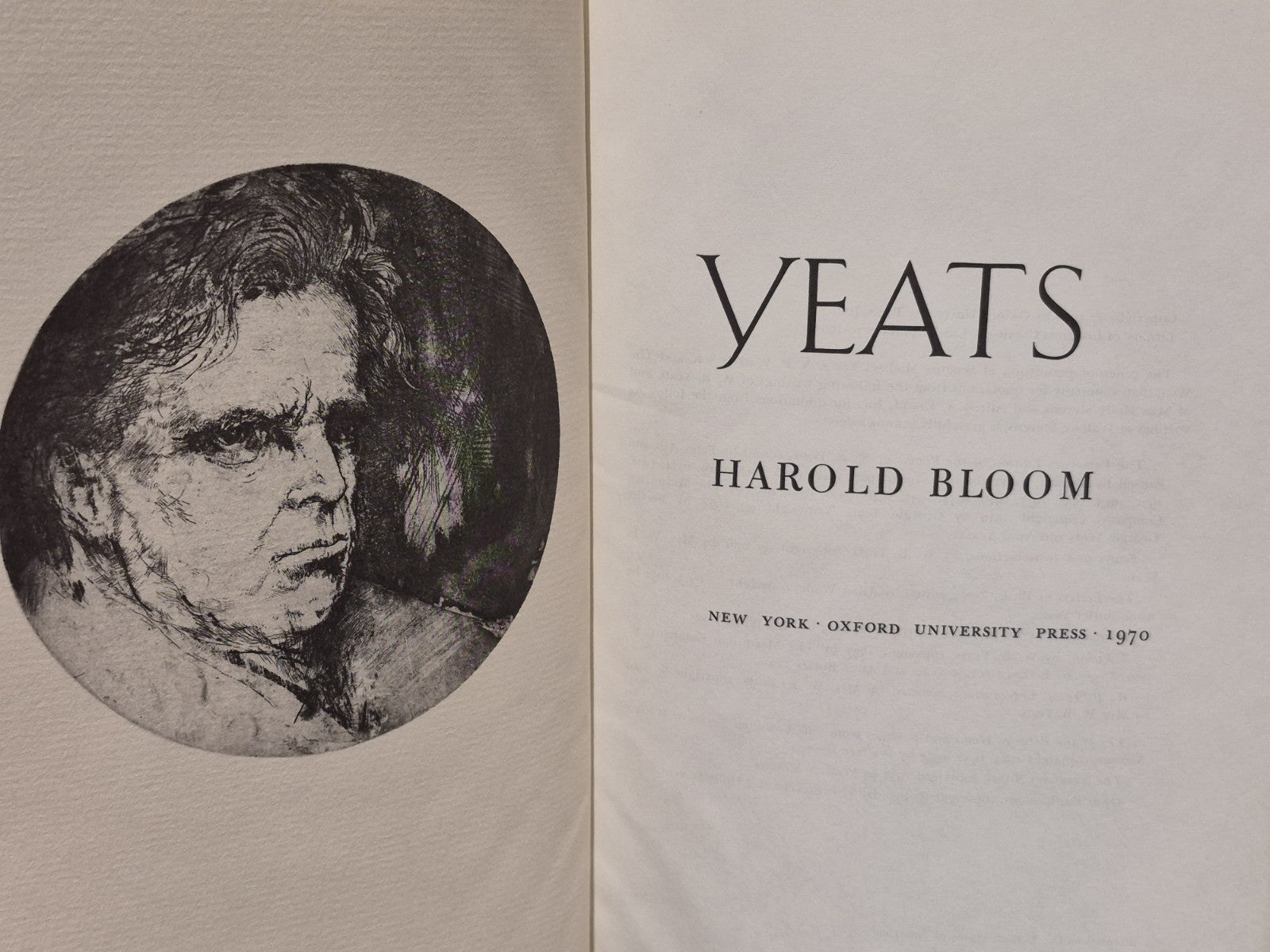 Yeats (1970) Harold Bloom4