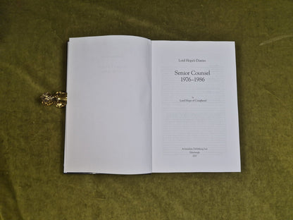 Senior Counsel 1978-1986 : Lord Hope's Diaries - David Hope , Avizandum 20173
