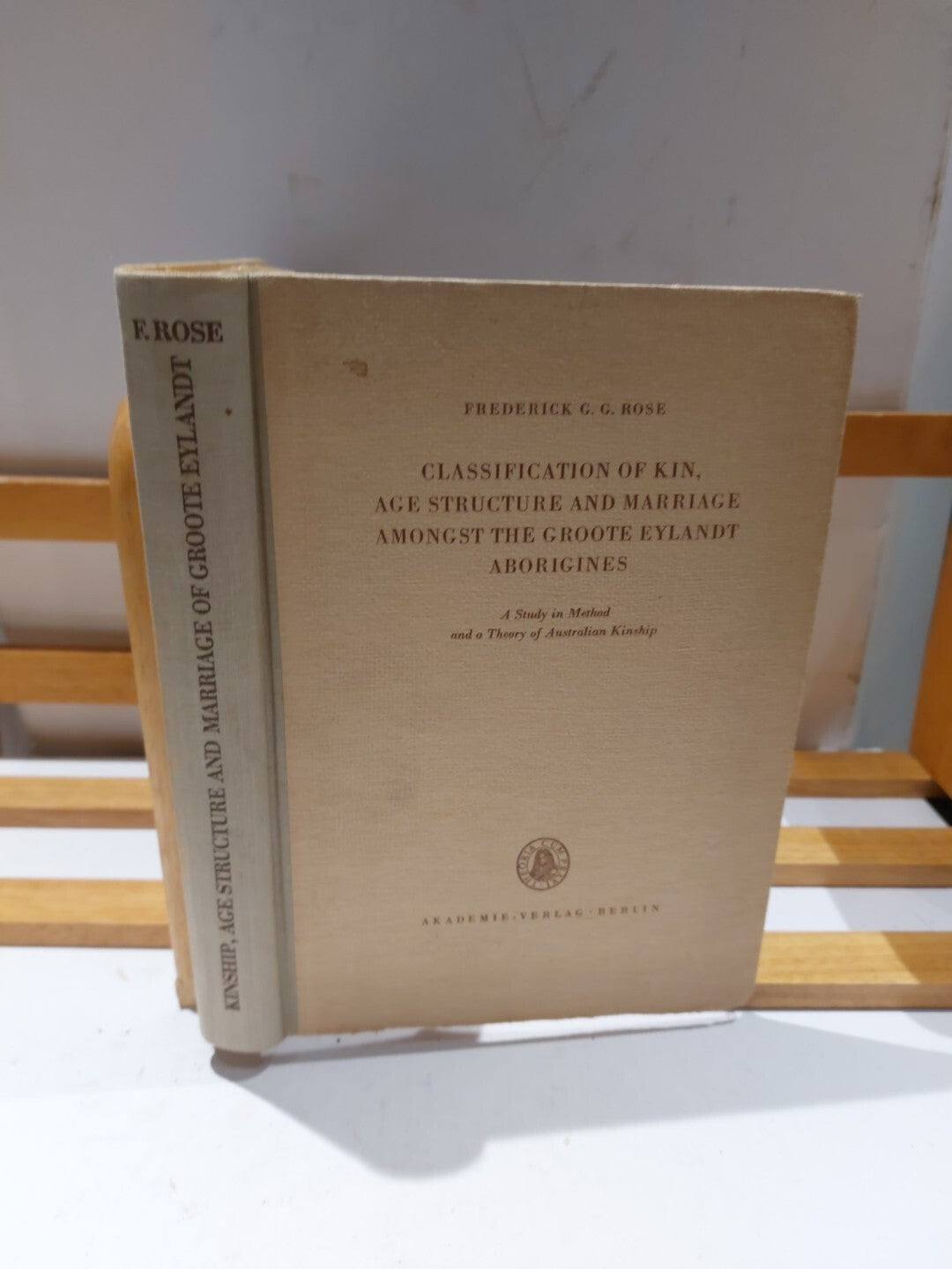 Classification of Kin Amongst the Groote Eylandt Aborigines Frederick Rose 19600