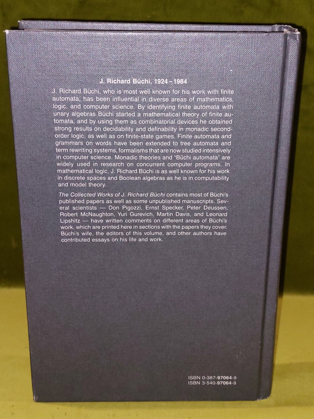 The Collected Works of J. Richard Buchi, Lane, Saunders 19902