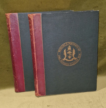 Memoirs and Portraits of One Hundred Glasgow Men (1886) Complete Set of Two Vols0