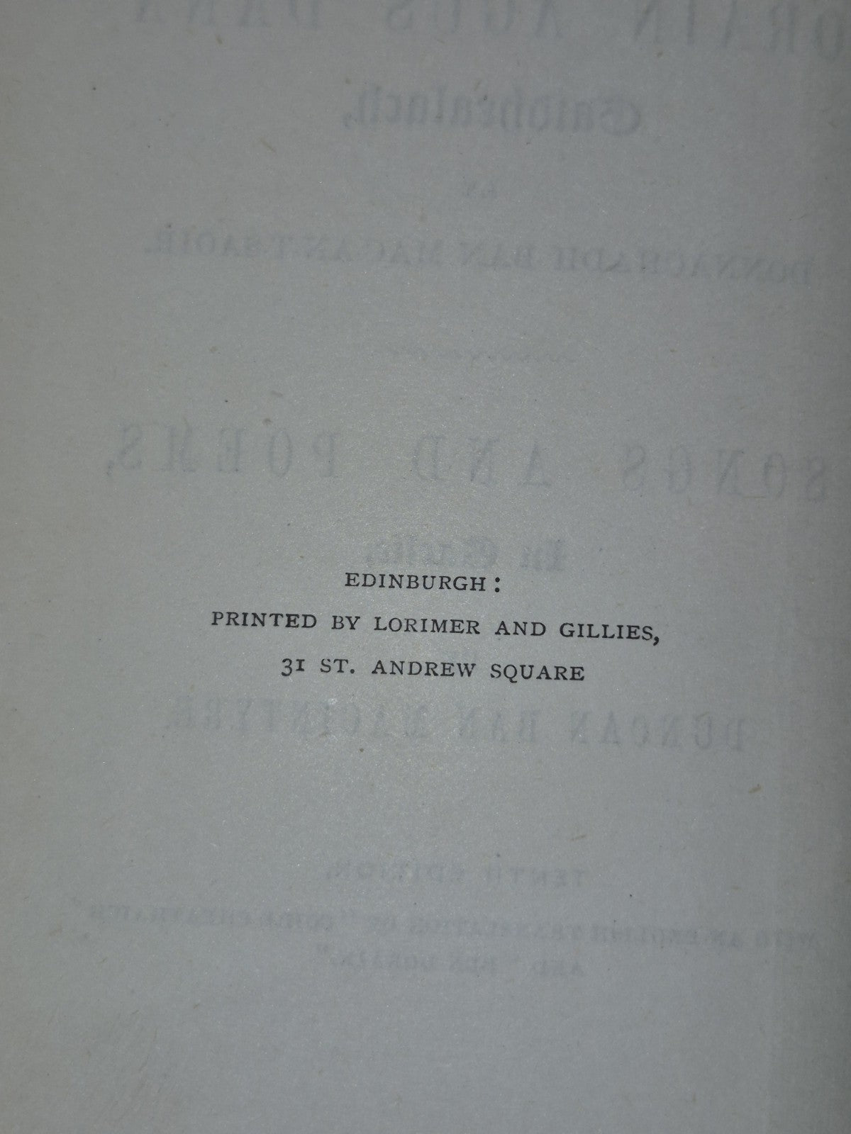 Duncan Ban Macintyre Orain Agus Dana Gaelic 18874