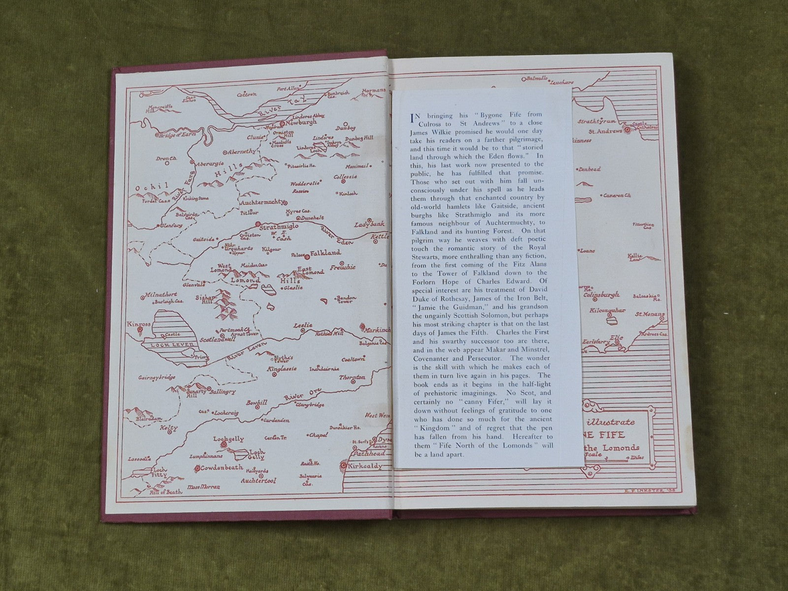 Bygone Fife North of the Lomonds - James Wilkie , Moray Press 1938 1st HB 3