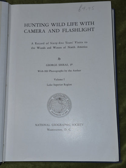 Hunting Wild Life with Camera and Flashlight Shiras Volume 1 Set 1936 2nd Editio4