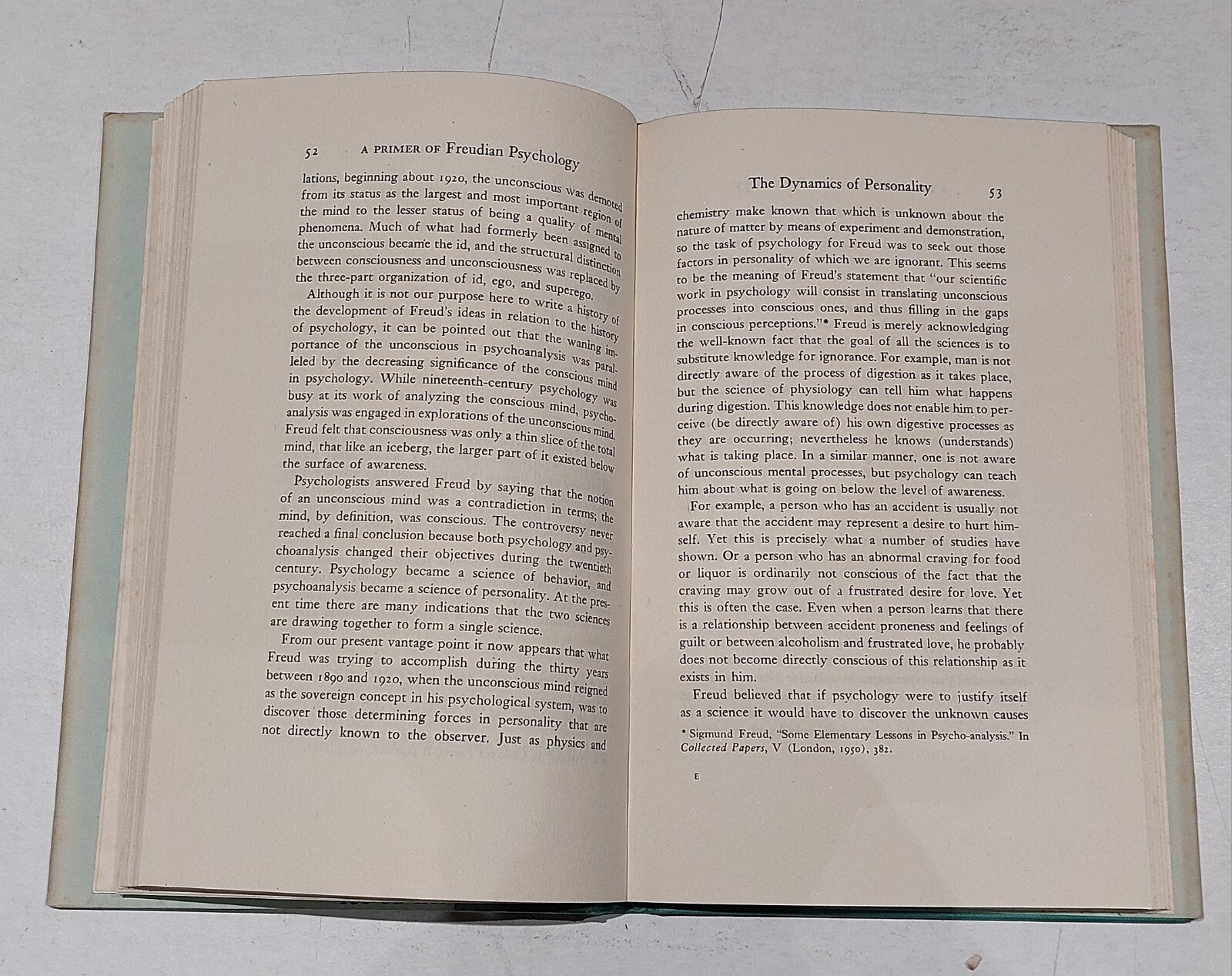 A Primer of Freudian Psychology By Calvin S. Hall (1956) Hb Book5