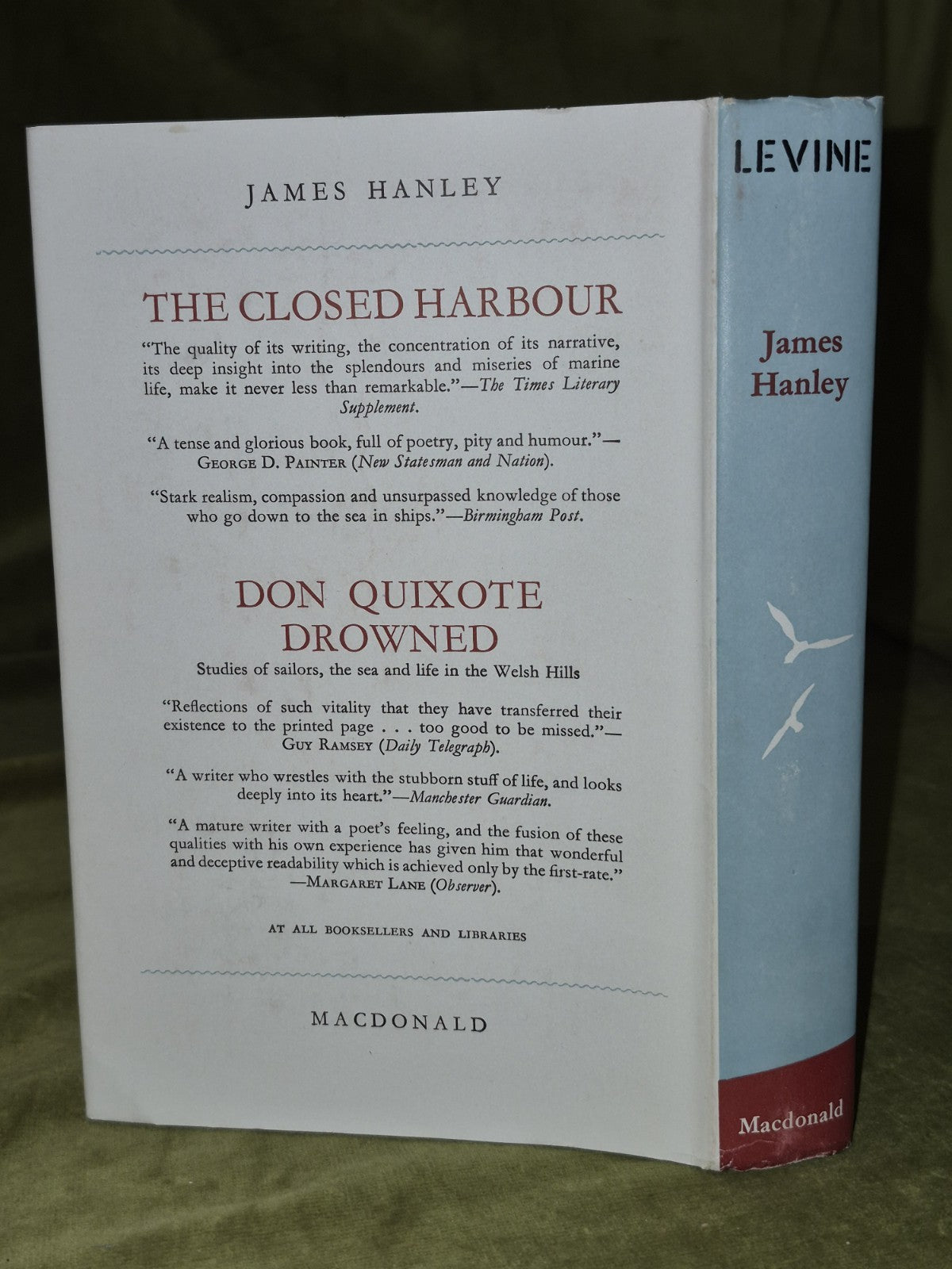 Levine James Hanley 1956 First Edition Second Impression DJ1