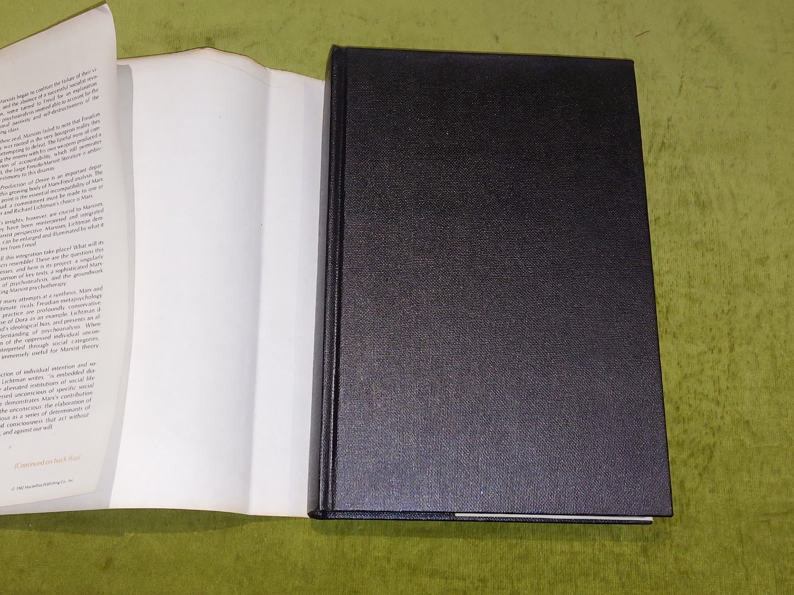 Richard Lichtman / The Production of Desire 1st Ed (1982) Hb Book With Dj2