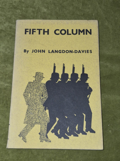 Fifth Column John Langdon-Davies John Murray 1940 First Edition0