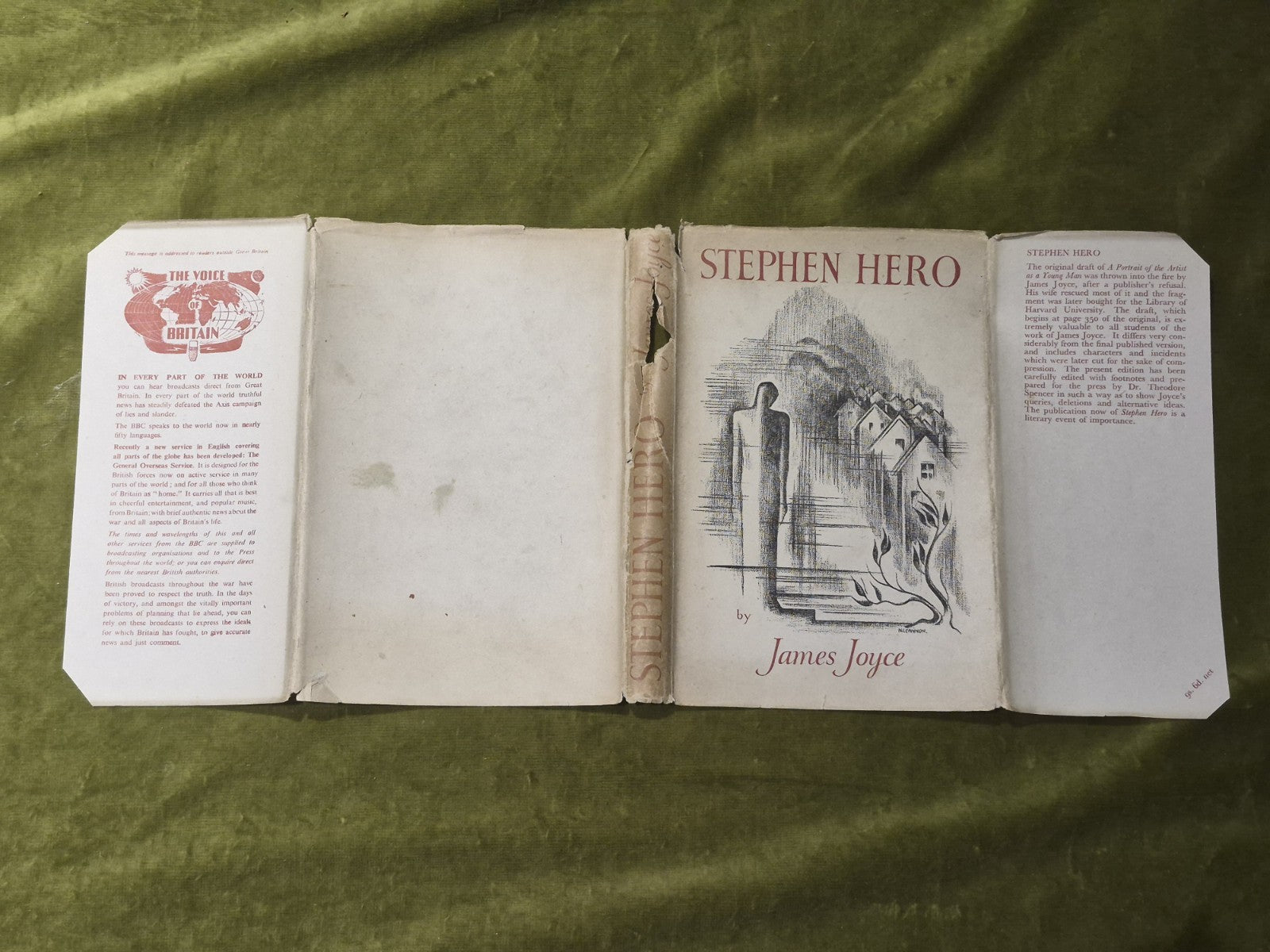 Stephen Hero by James Joyce, Hardcover, First UK Edition (1944) Jonathan Cape2