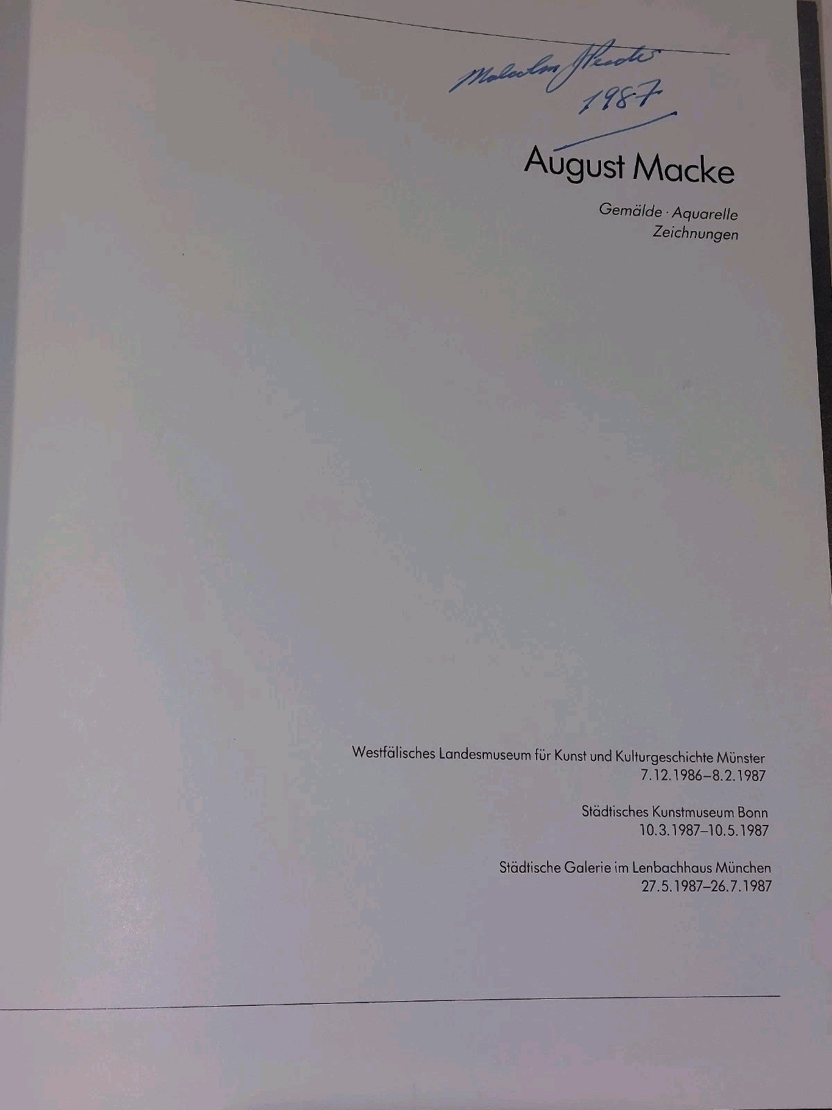 August Macke Gemälde Aquarelle Zeichnungen (1986)3