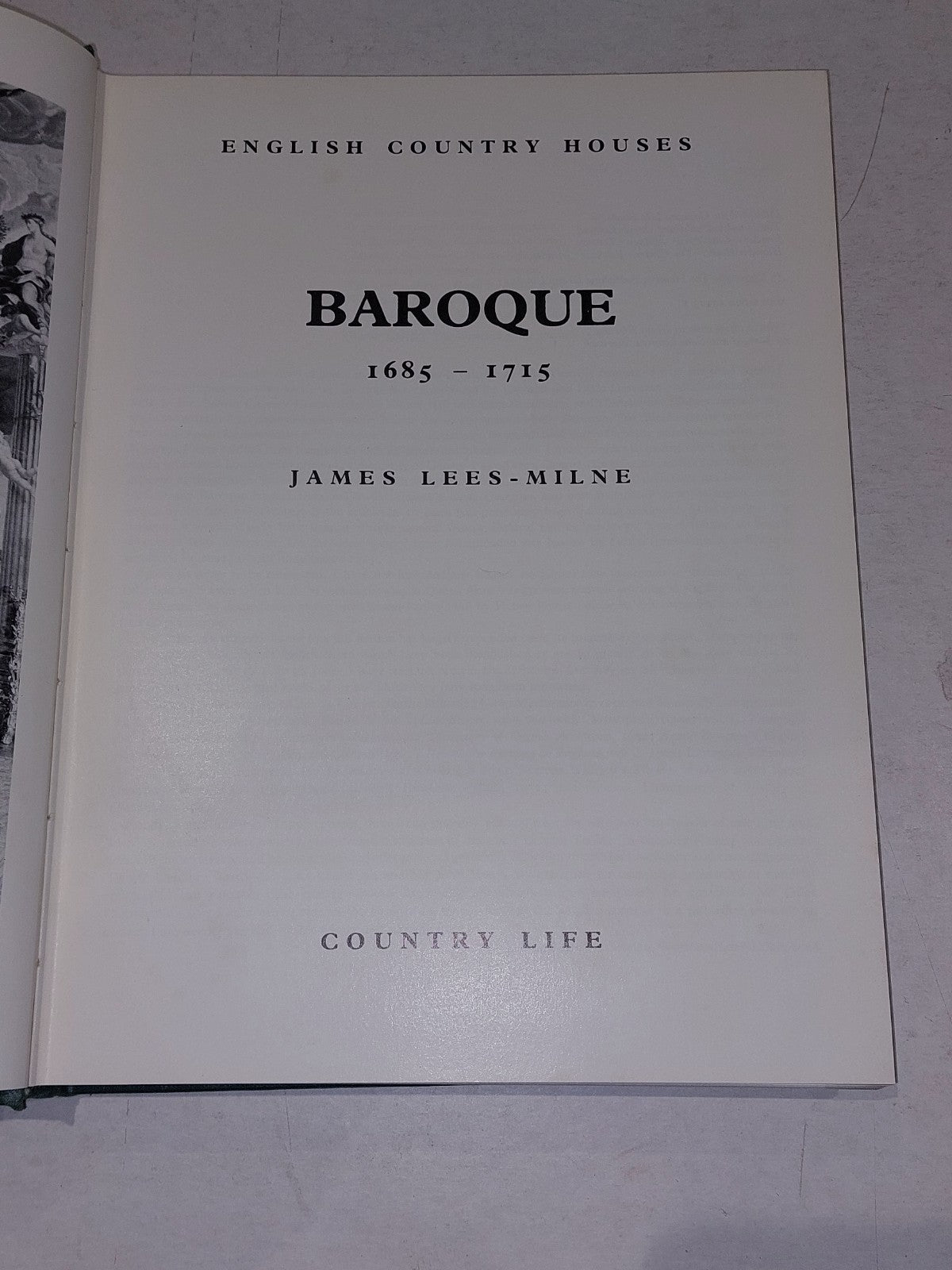 English Country Houses: Baroque 1685-1715 By James Lees-milner Hb Book (1970)3