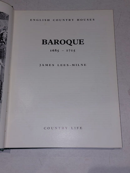 English Country Houses: Baroque 1685-1715 By James Lees-milner Hb Book (1970)3