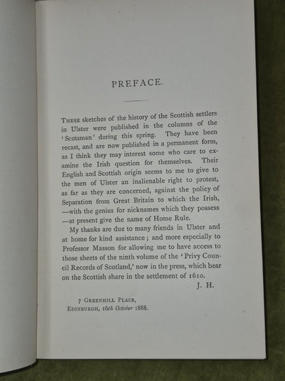 The Scot in Ulster John Harrison - 1888 William Blackwood and Sons6