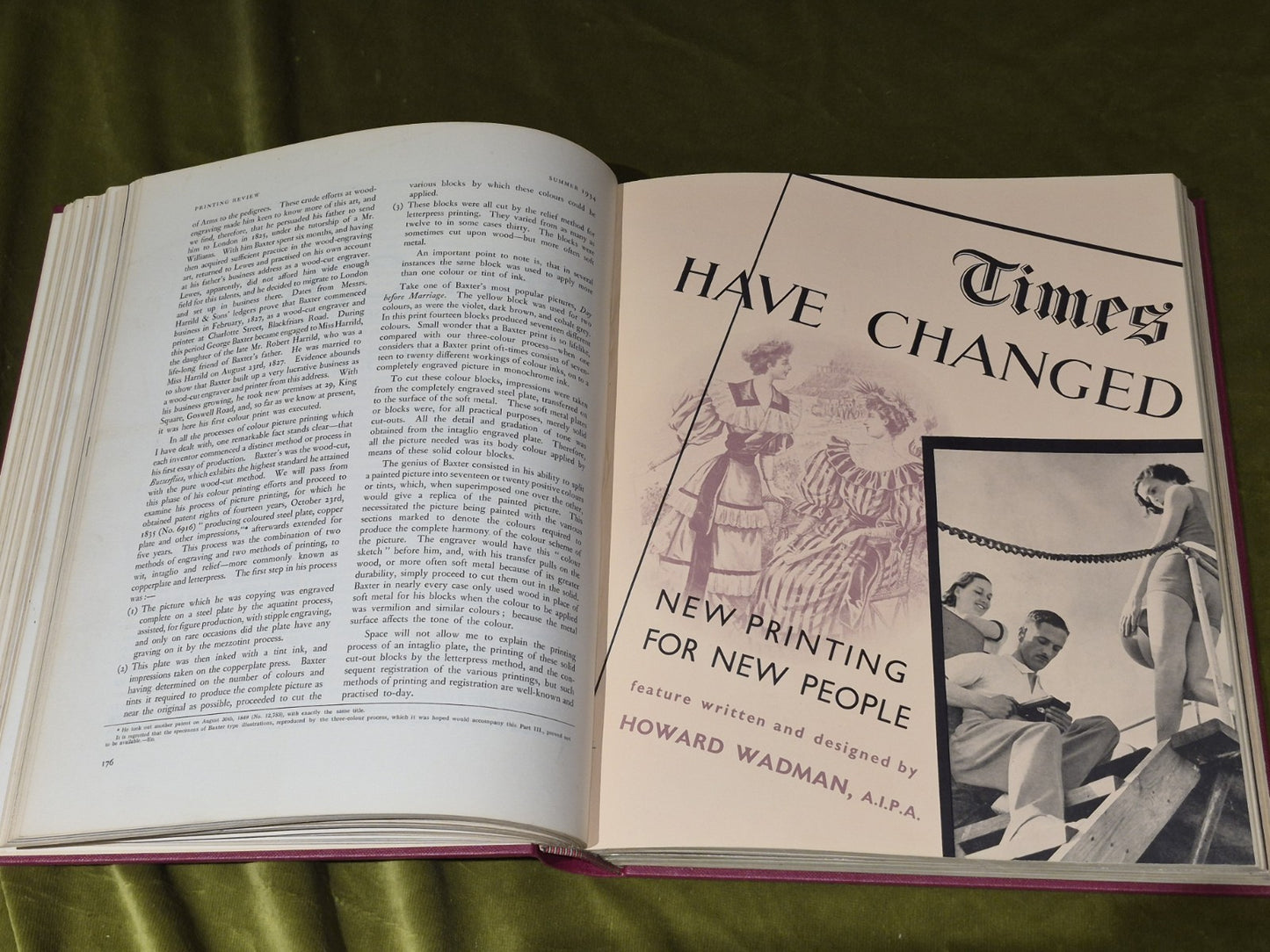 Printing Review Magazine - Bound Volume Of 8 Quarterly From 1933 - 35 8