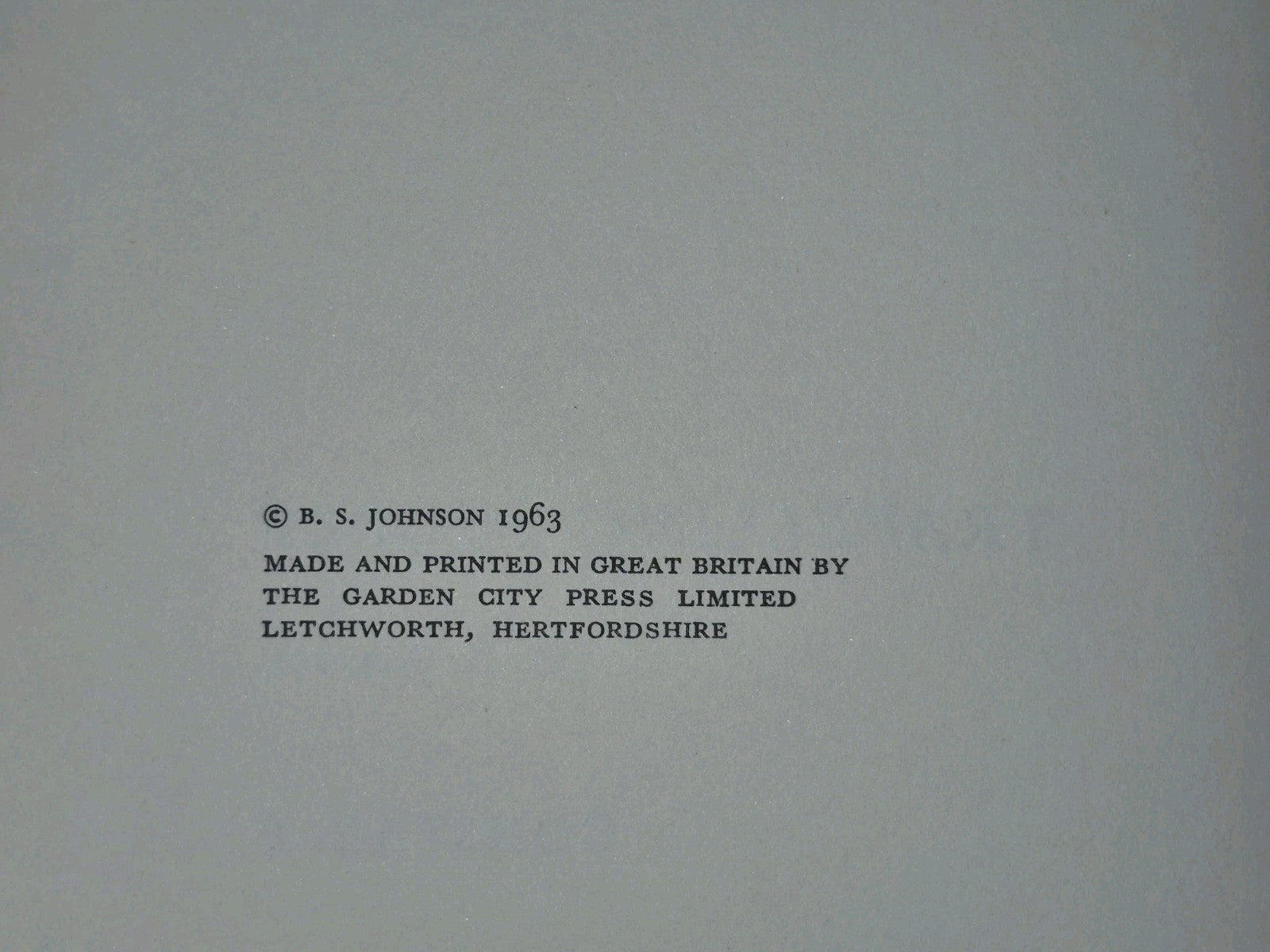 B.S. Johnson Travelling People 1st Edition 1963 Constable London4