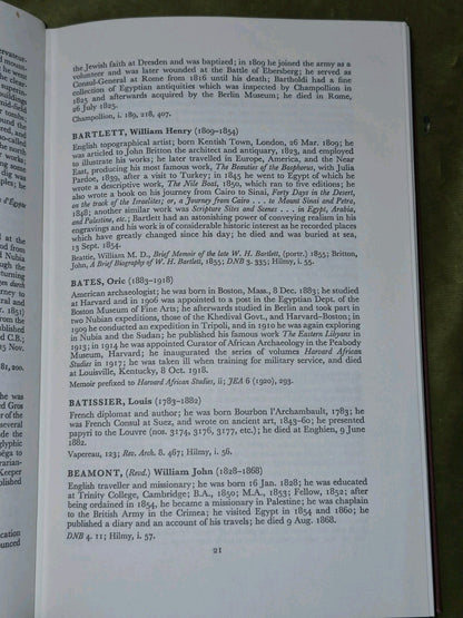 1972, 2d Rev. Ed., Who Was Who in Egyptology, A Biographical Index5