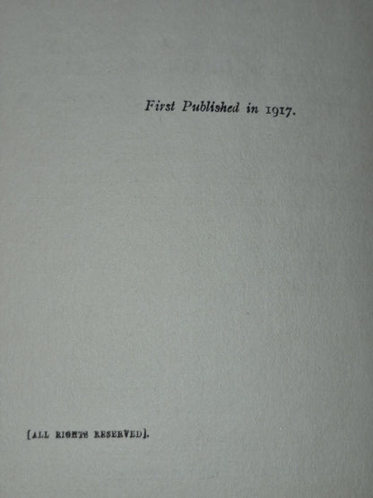 German Chancellor and the Outbreak of War 1917 First Edition Fisher Unwin5