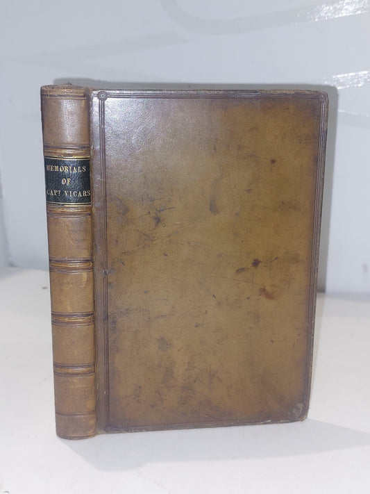 Memorials Of Captain Hedley Vicars  97th Regiment (1856) Leather Book0