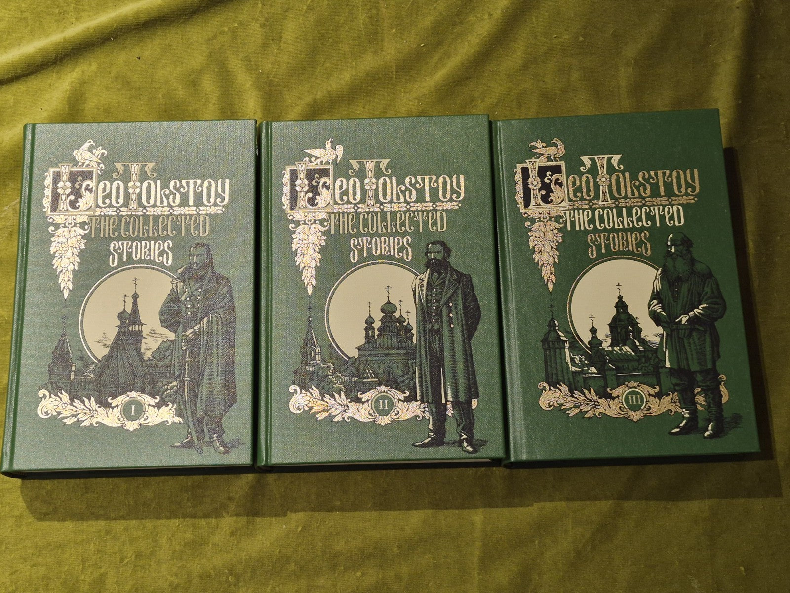 The Collected Stories of Leo Tolstoy - 3 volumes - Folio Society  - 2007 - VGC2