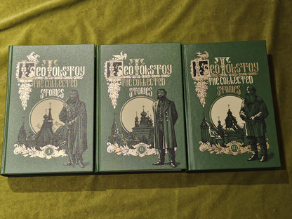 The Collected Stories of Leo Tolstoy - 3 volumes - Folio Society  - 2007 - VGC2