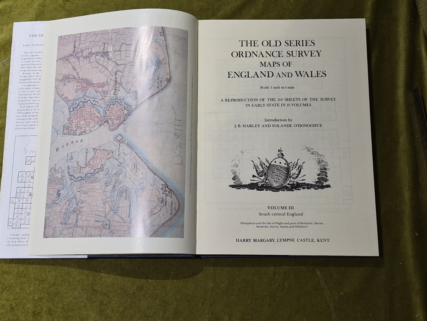 Old Series Of Ordnance Survey Maps Of England and Wales - Vol 3 III HB DJ 19815