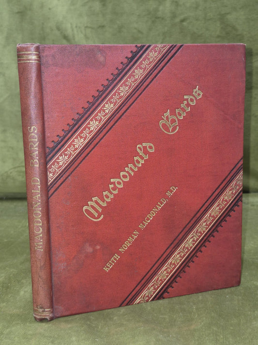 Madconald Bards from Mediaeval Times Keith Norman Macdonald 19000