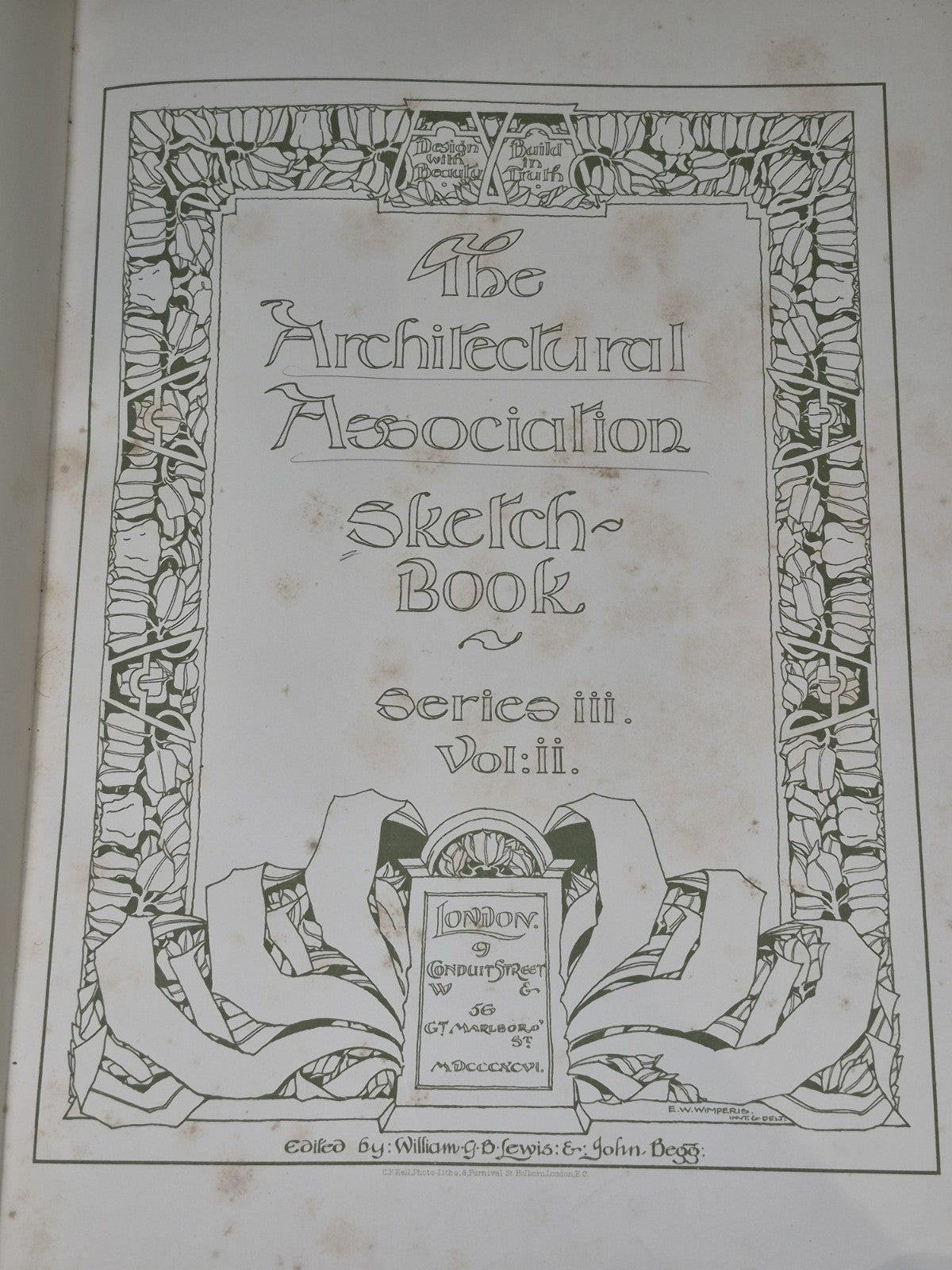 The Architectural Association Sketch-Book Series 3 Vol 2 William Lewis John Begg6