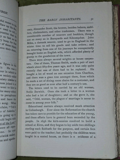 Annals of Colinsburgh Robert Dick Andrew Elliot 1896 Edinburgh5