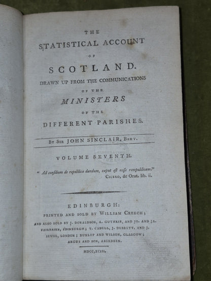 The Statistical Account of Scotland 1793 John Sinclair Volume Seventh4