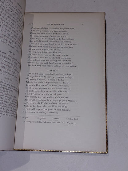 The Works of Robert Burns [6 vol set] W Paterson (1870s) Leather Fine Binding 5
