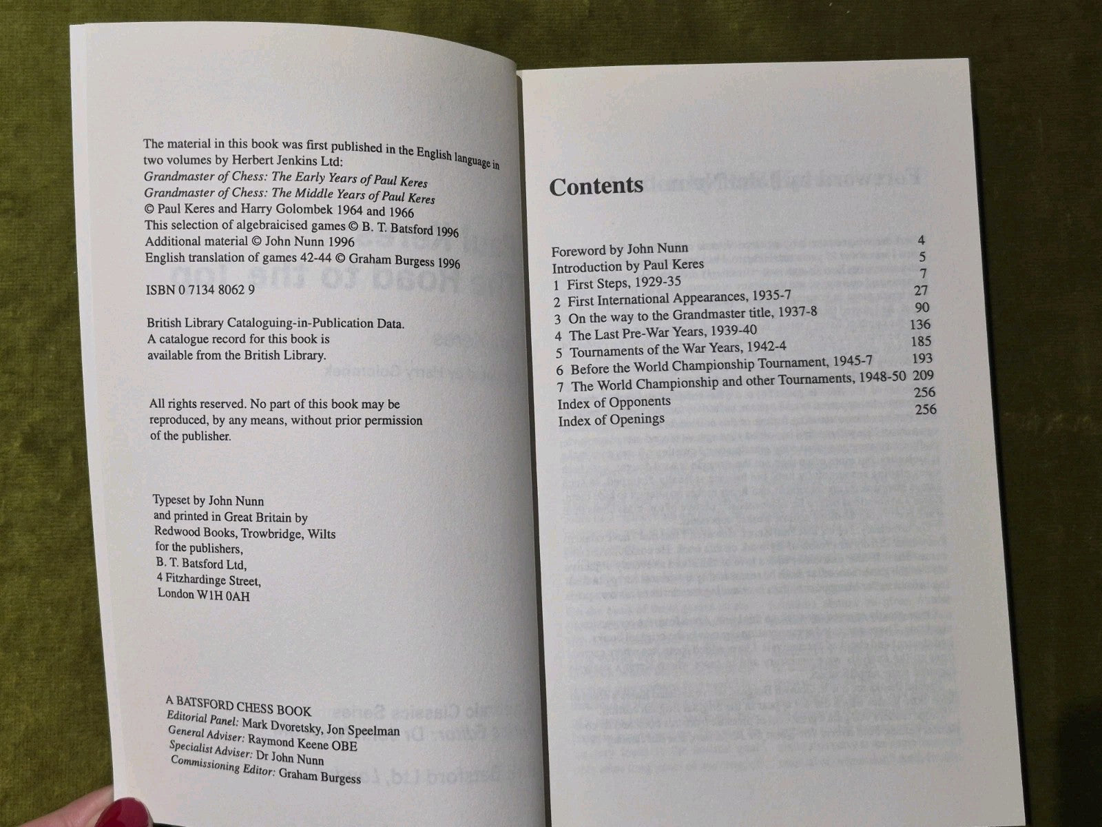 Paul Keres: The Road to the Top 1996 paperback4