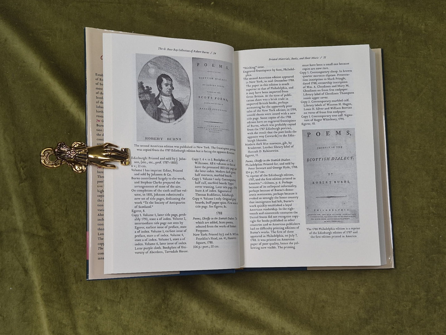 THE G. ROSS ROY COLLECTION OF ROBERT BURNS - Elizabeth Sudduth , S Carolina 20095