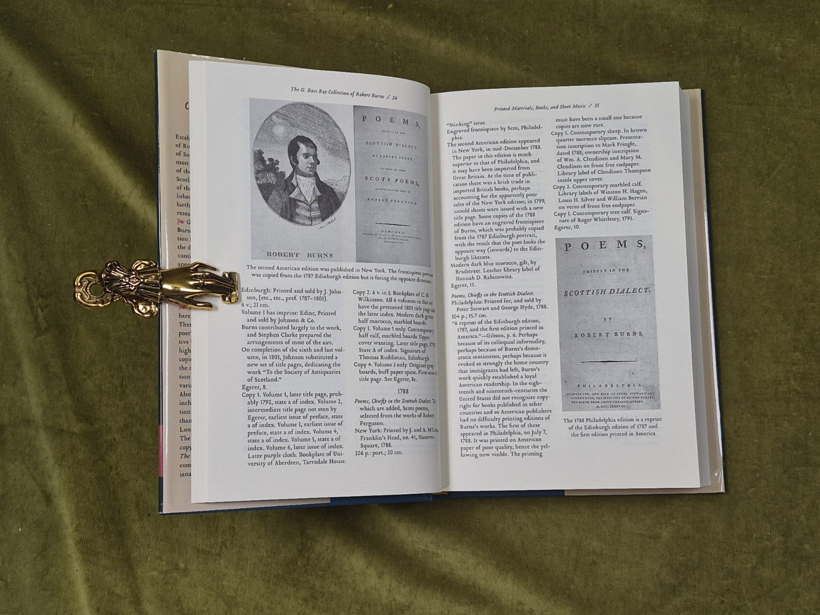THE G. ROSS ROY COLLECTION OF ROBERT BURNS - Elizabeth Sudduth , S Carolina 20095
