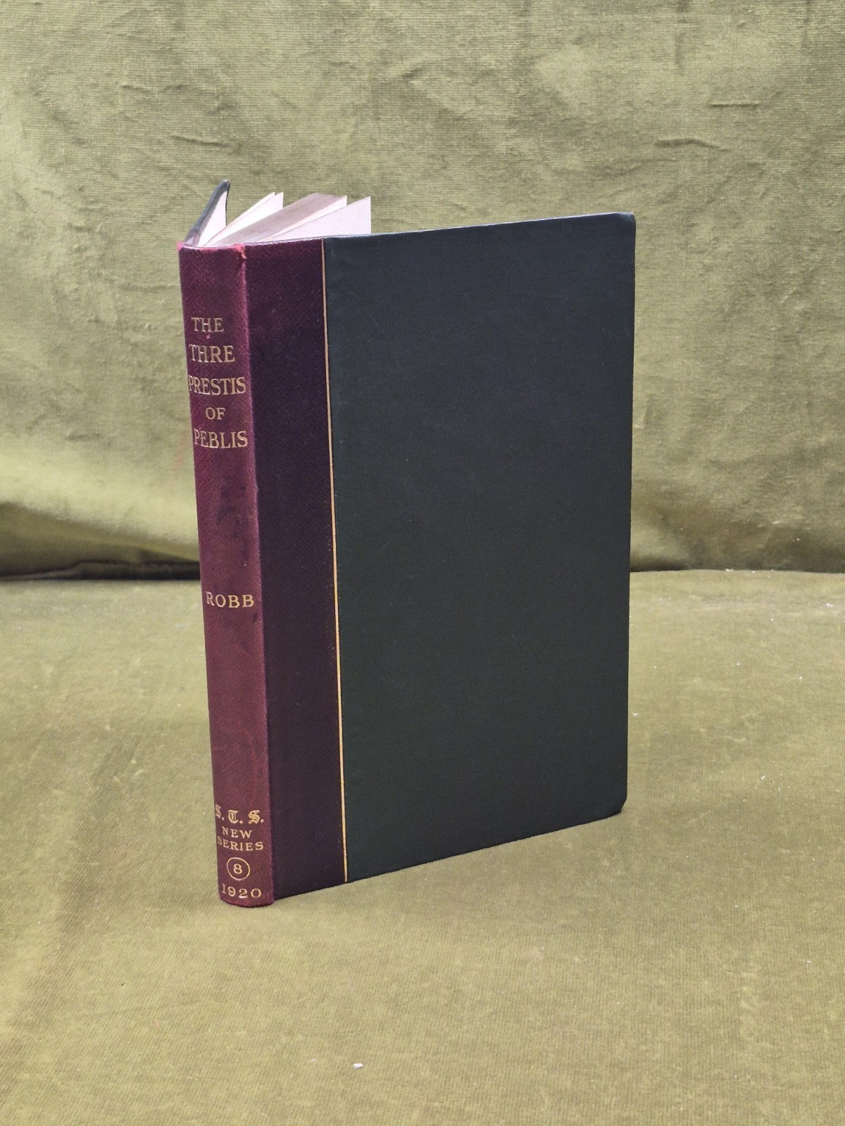 The Thre Prestis of Peblis by T.D. Robb , Scottish Text Society 19200