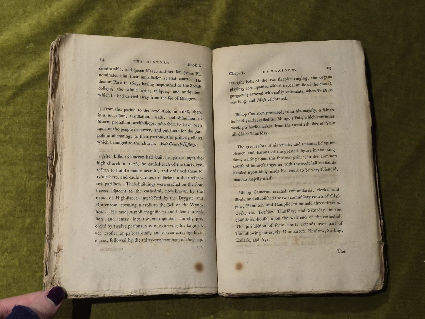 History of Glasgow and of Paisley , Greenock and Port Glasgow Brown 1795 Vol 1&27
