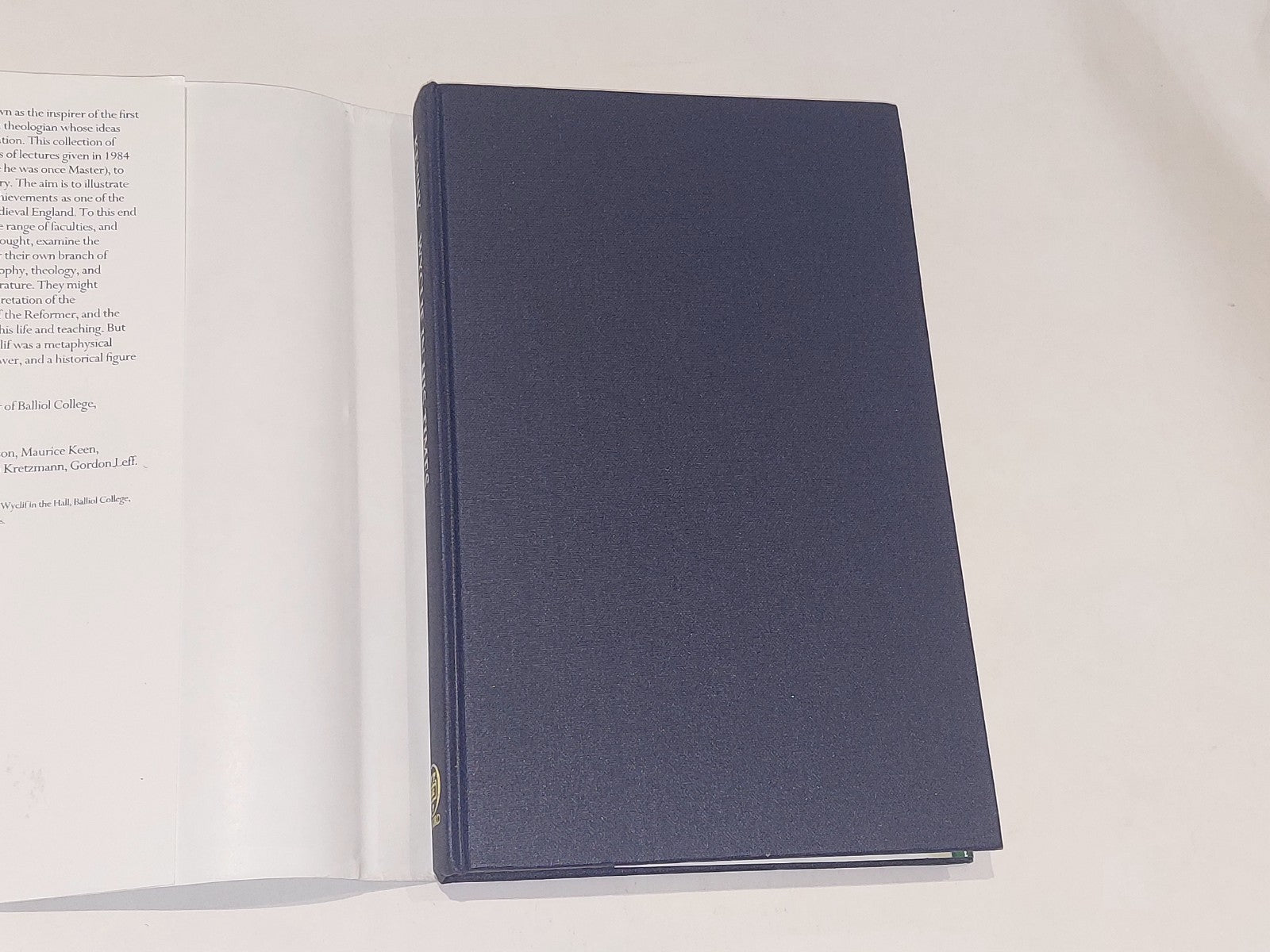 Wyclif in His Times  Anthony Kenny [Oxford Uni Press] 1st DJ 1986 Hb Book1